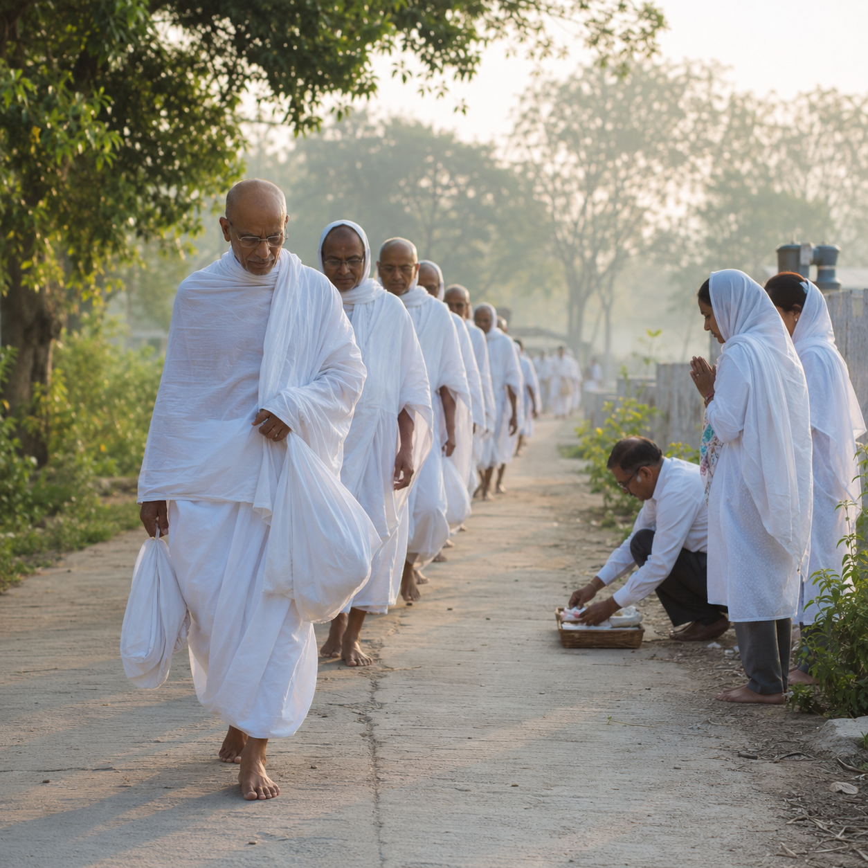 Vihar Dham support for Jain monk travel